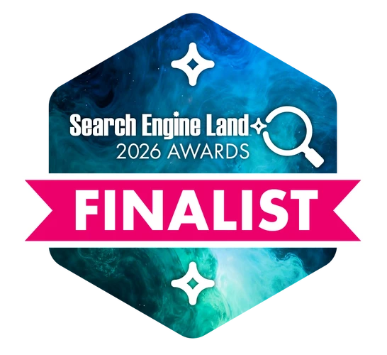 Search Engine Land Awards 2026 Finalist badge